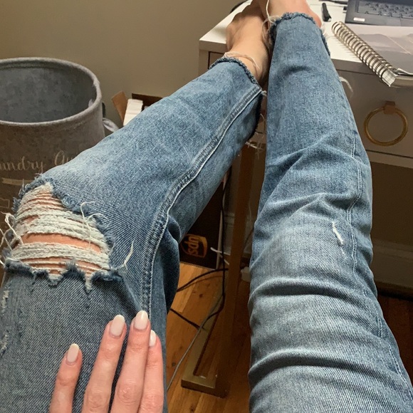 ZARA JEANS-size 0😍 HIGH RISE, GREAT DENIM QUALITY - Picture 7 of 8